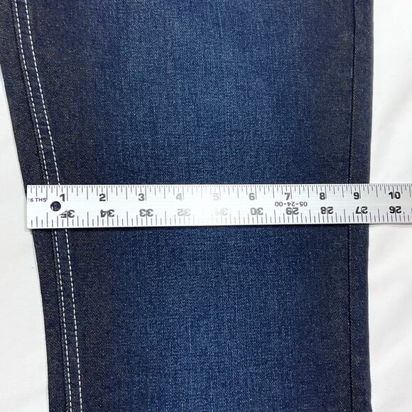 Vans Off the Wall Denim Jeans 26x29 Dark Blue Straight Fit Mid Rise New - Picture 11 of 11